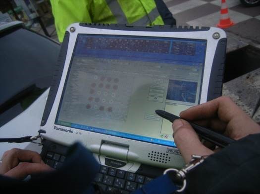 Tablette utilisé sur le terrain